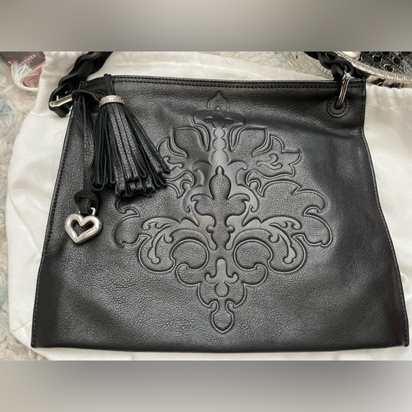 ✨Julie✨Brighton Black Embossed Women's Bag✨With Dust Bag - Picture 8 of 9